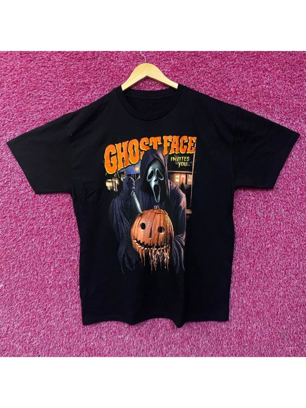 Scream Ghost Face: Halloween Party Horror Graphic T-Shirt 2XL